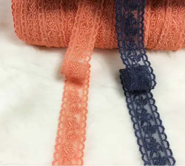 Wholesale High Quality Colorful Embroidery Lace Trimmingmesh Lace