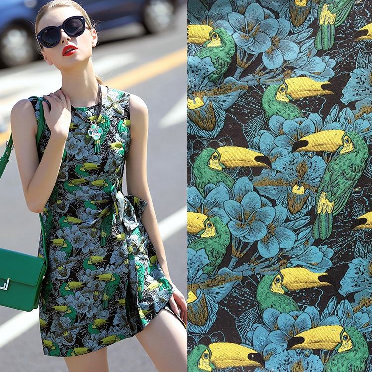 Metmenų tekstilės spausdinimo siuvinėjimo audinys „Jacquard“ audinys