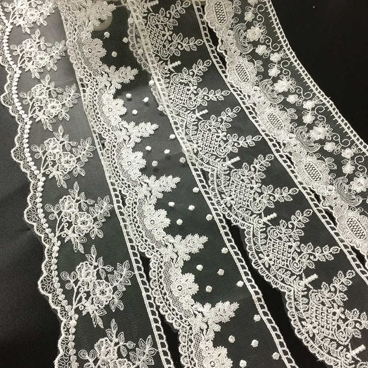 Organza nėrinių apdaila